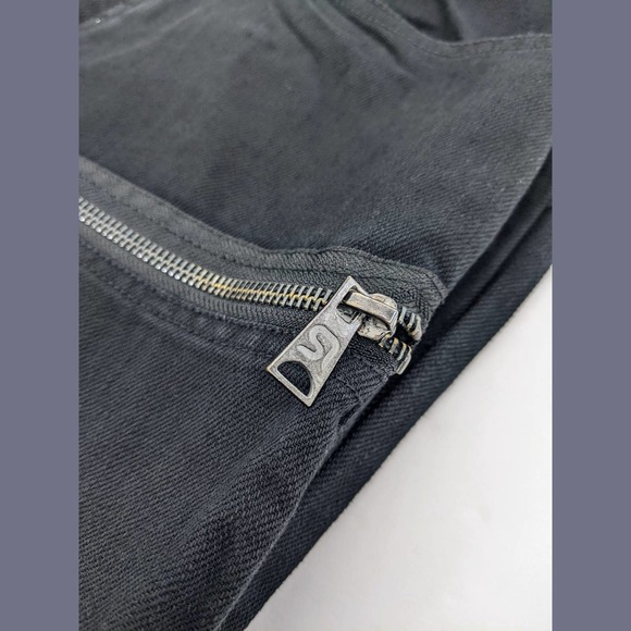 Saks Fifth Avenue Size 29 Mens Button Fly Black Jeans In Smoky black - Picture 10 of 12